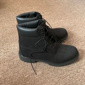 Timberland 6” Black Nubuck Premium, Size 11